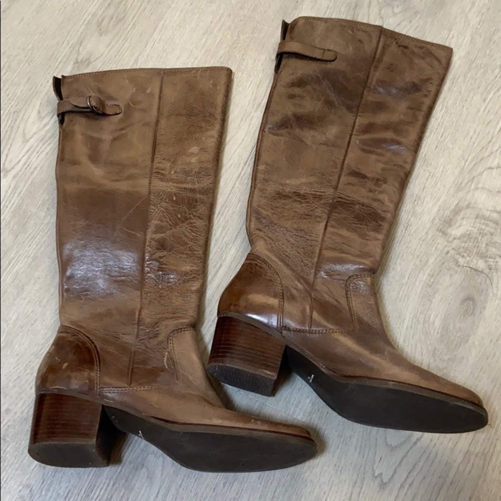 Vintage Rio Grande Leather Riding Boots Brazil 9 - Picture 2 of 5